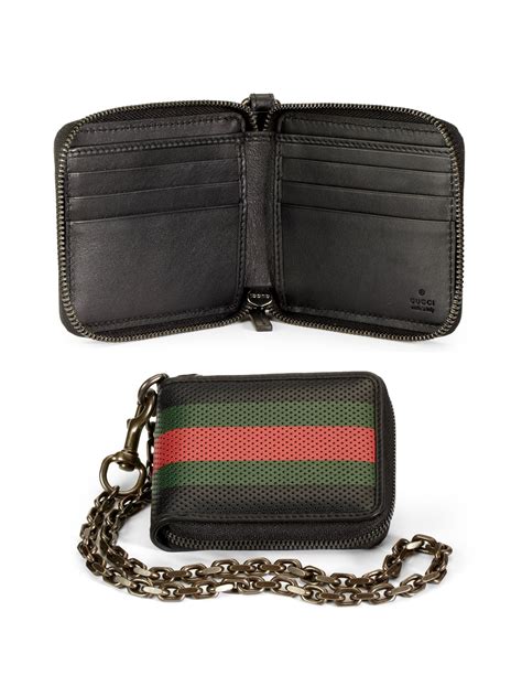 gucci chain wallet mens|gucci wallet men cost.